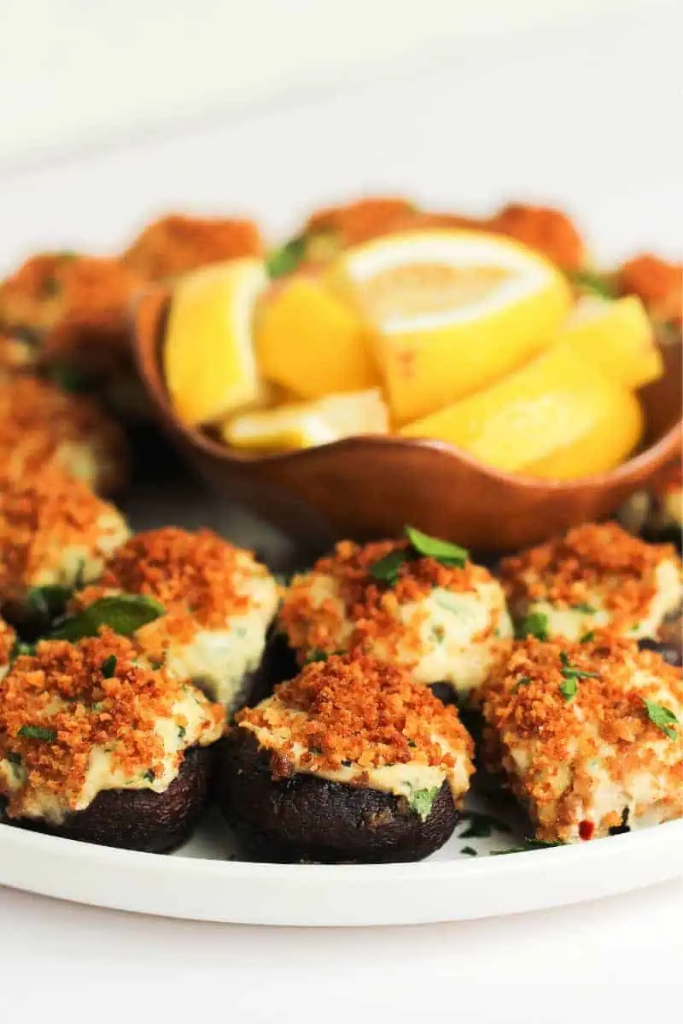 Stuffed Mushrooms with Crab
