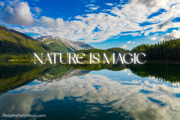 beautiful mountain scenery with quote overlay