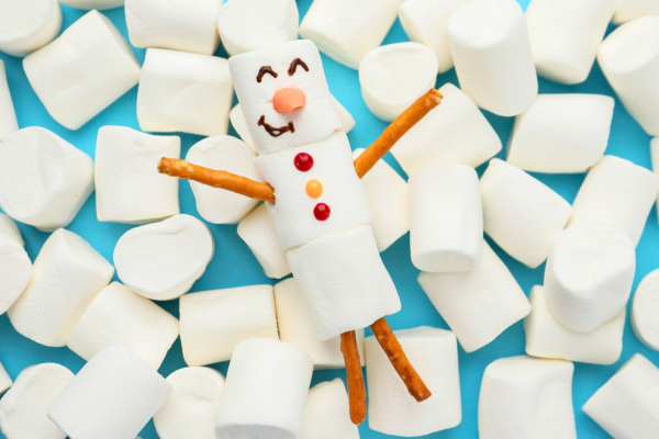marshmallow snowman