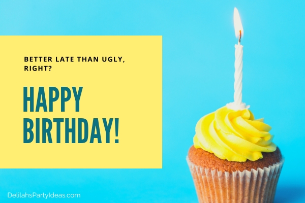 cupcake with candle, with birthday wish on yellow background