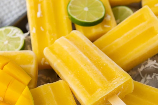 Coconut Mango Popsicles