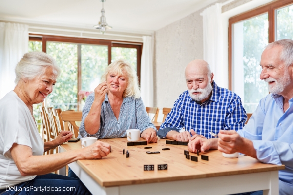 seniors playing dominoes