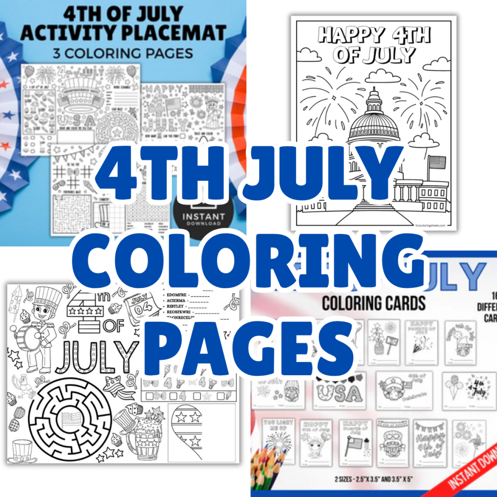 4th July Coloring pages