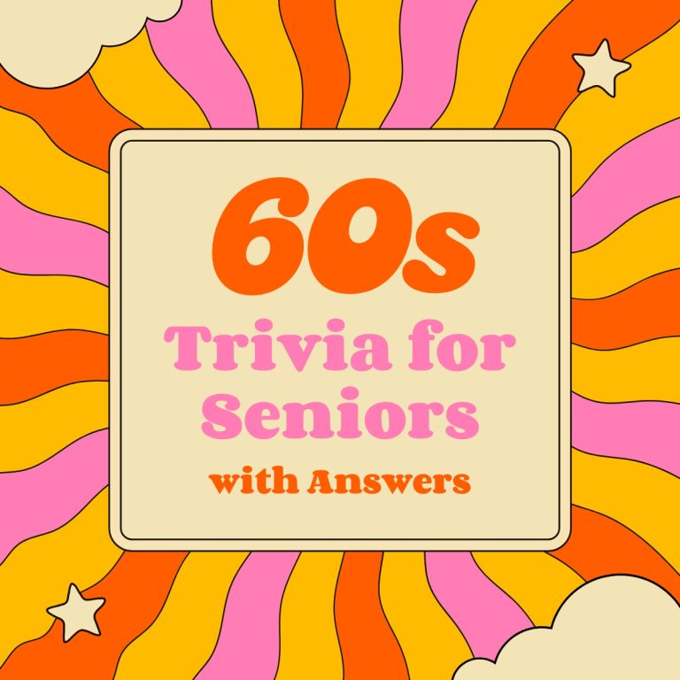 60s Trivia for Seniors With Answers