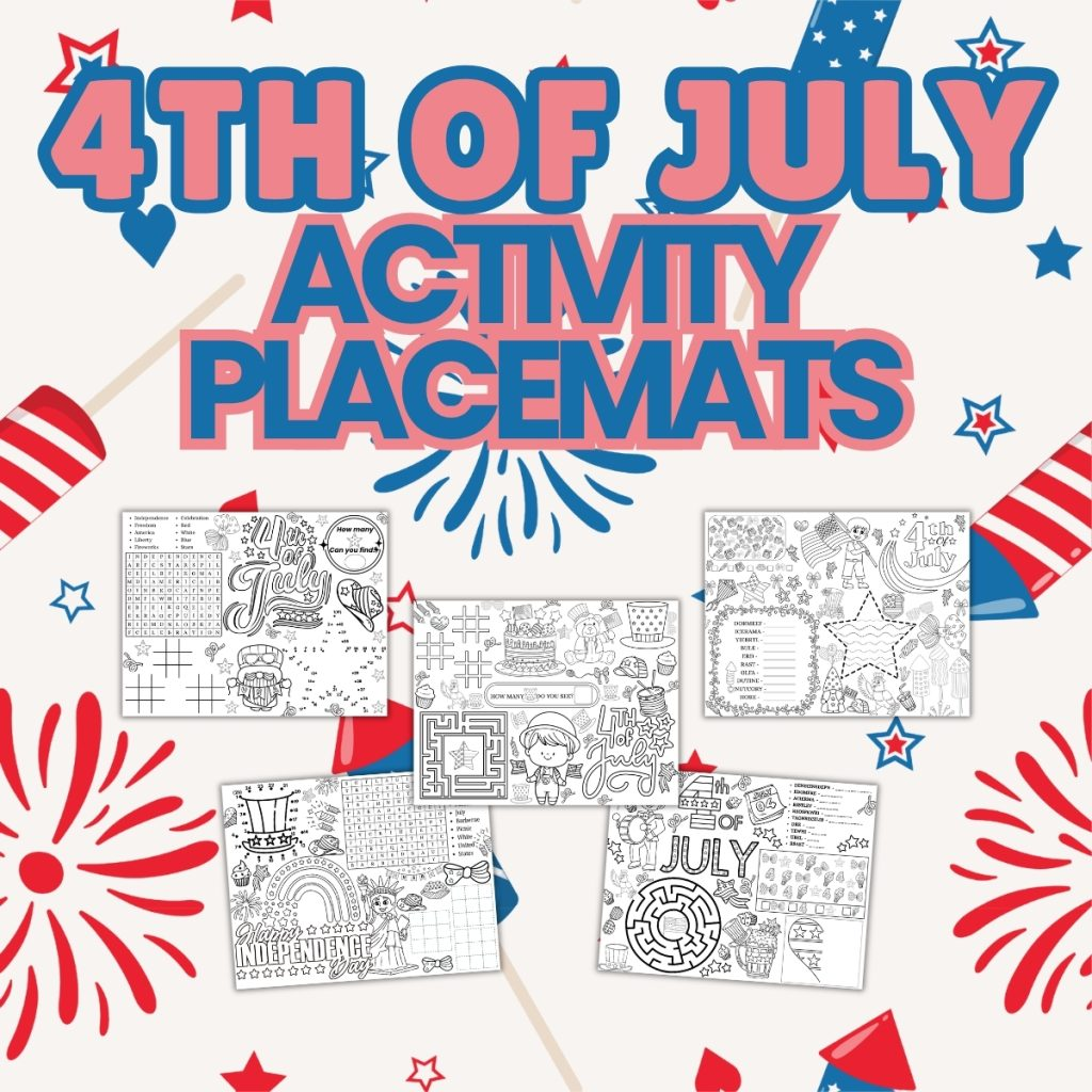 4th July activity placemats