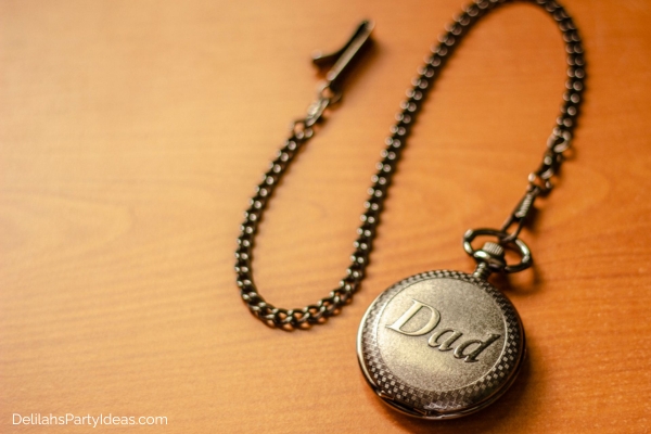 vintage compass engraved with "dad"