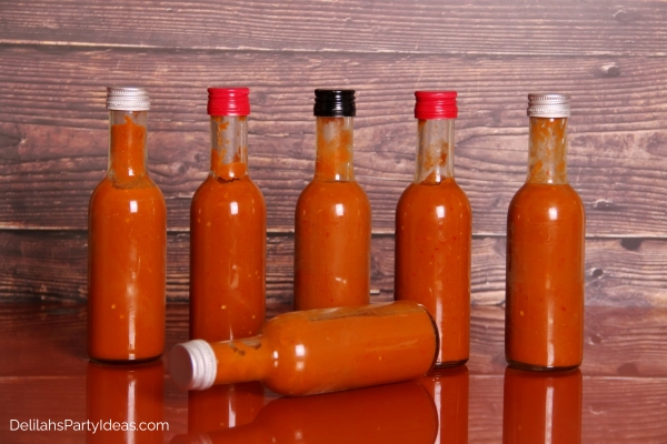bottles of hot sauce
