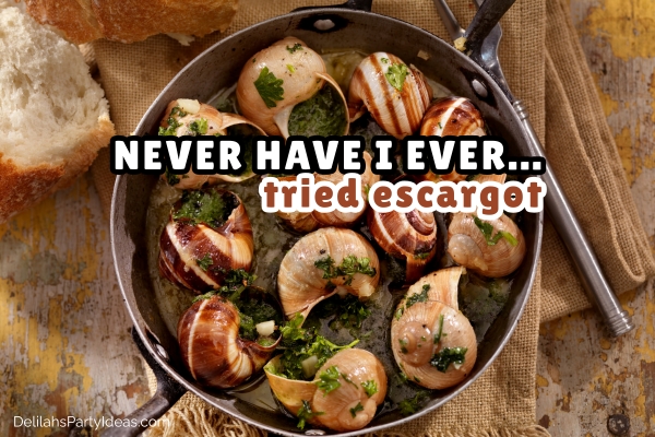 plate of escargot dish with question overlay